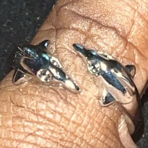 Silver Dolphin Ring